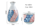 Exquisite Japanese Sake Bottle 4pcs Cups, ibuyxi.com