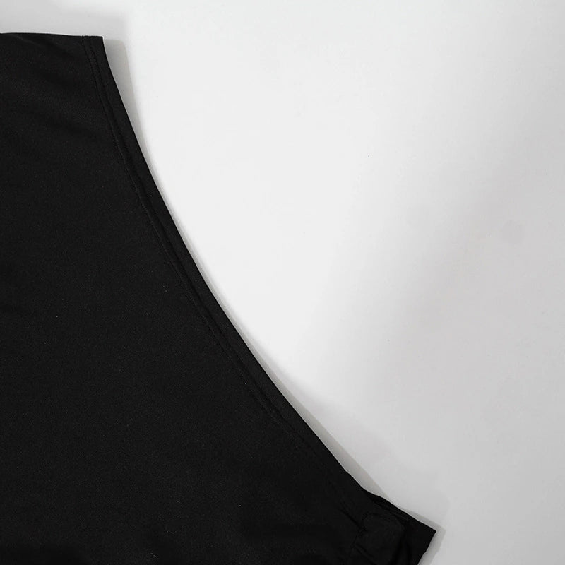 Long Sleeve Slim V-Neck Bandage Bodysuit, ibuyxi.com