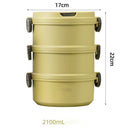 2/3 Layer Morandi Thermal Food Storage Lunch Box iBuyXi.com