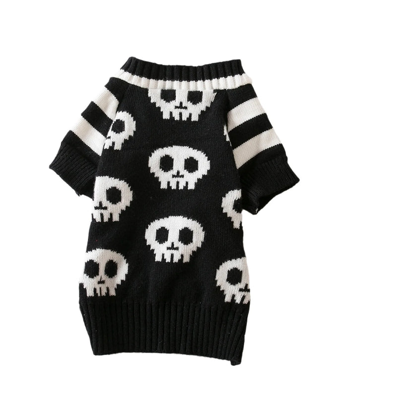 Skull Knitted Pet Sweater