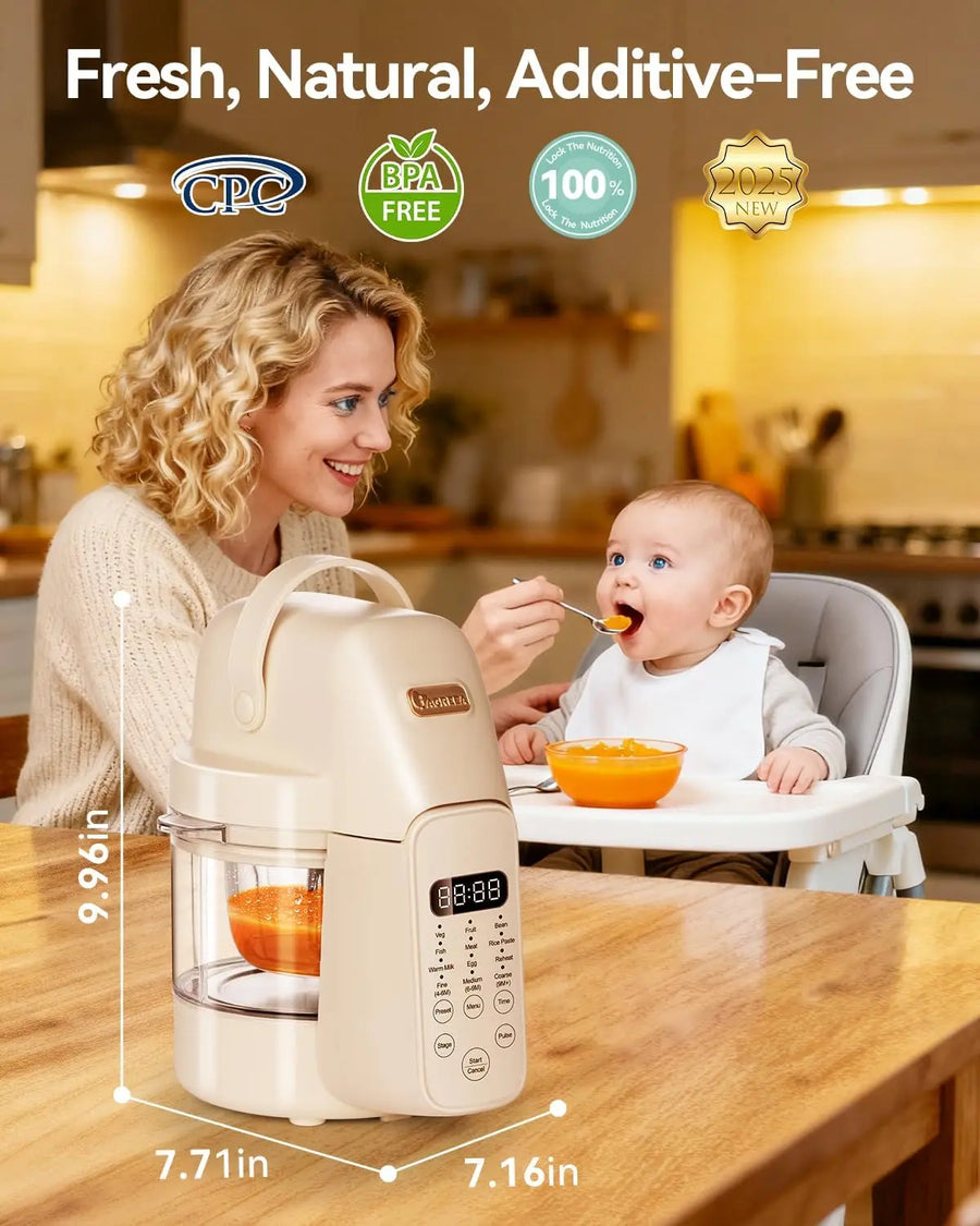 Glass Baby Food Maker One-Step Steamer & Blender