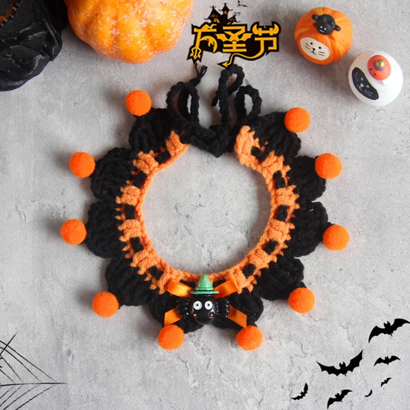 Handmade Halloween Cat Collars