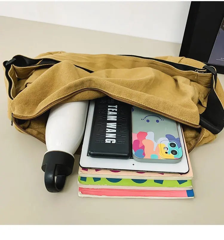 Casual Canvas Messenger Bag