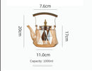 Heat Resistant With Strainer Glass Flower Tea Pot, ibuyxi.com