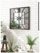 Creative and Silent Square Iron Wall Clock Decoration - view 10