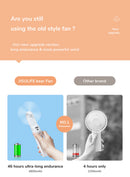 Portable Fan Mini Handheld Fan USB 4800mAh Recharge Hand Held Small Pocket Fan with Power Bank Flashlight Feature, ibuyxi.com