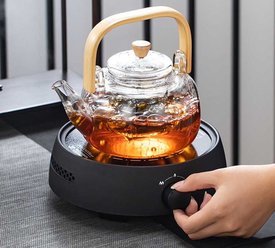 Large Handle Heat Resistant Glass Tea Pot - view 5