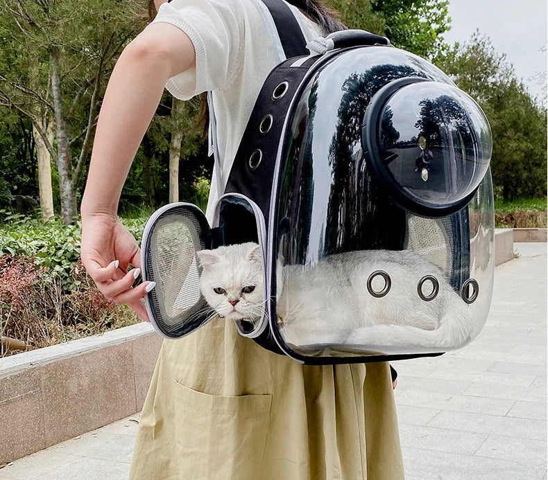 Space Capsule Pet Carrier Transparent Backpack