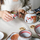 Unique and Adorable Cat Ceramic Tea Set Gift, ibuyxi.com