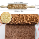 Wooden Embossed Rolling Pin