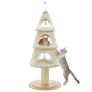 Three Tier Holiday Pine Cat Tree