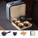 Unique Flowers and Handmade Stone Tea Set, ibuyxi.com