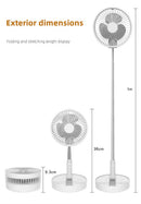 7200mAh Portable and Quiet Rechargeable Fan - view 8