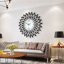 Crystal Sun Modern Silent Wall Clock Home Decor - view 5