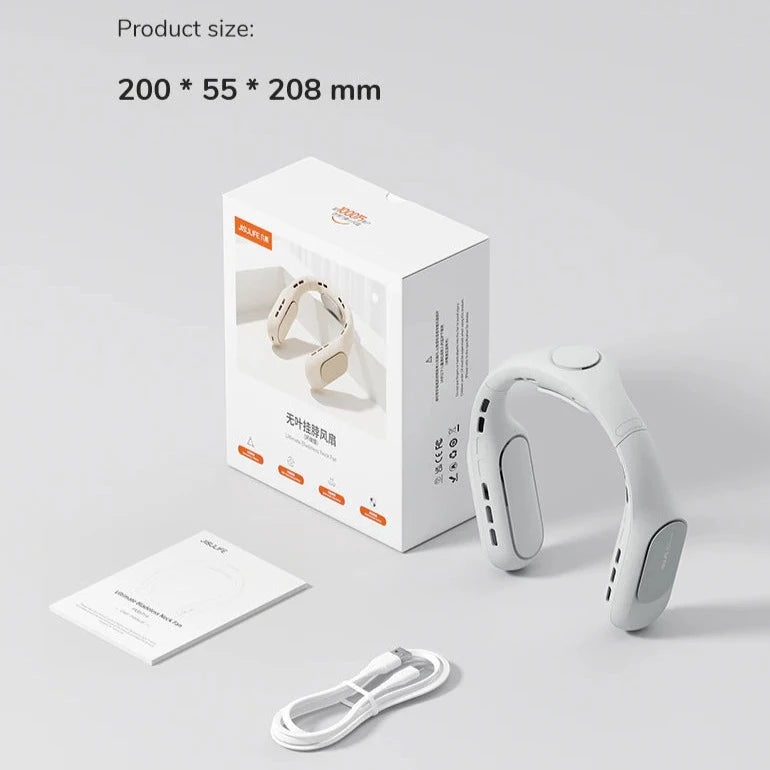 Portable Rechargeable Bladeless Neck Brace Cooling Fan, iBuyXi.com