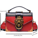 Retro Lion Head Crossbody Bag