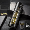 Double Glass Water Bottle Portable Insulation - view 4
