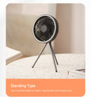 10000mAh Portable Wireless Electric Fan with Tripod Lamp, iBuyXi.com