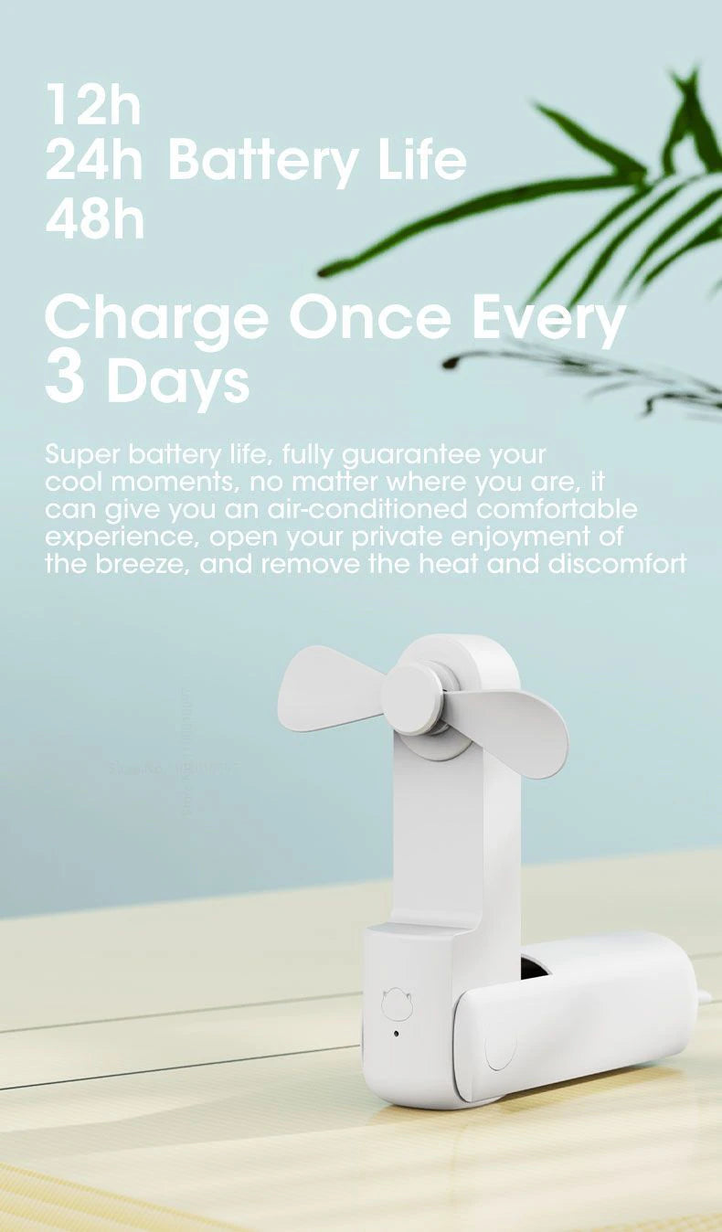 Silent and Powerful Foldable USB Mini Fan, ibuyxi.com
