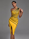 One-Shoulder Bandage Dress - photo 6