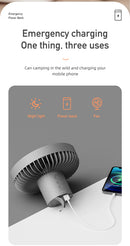 10000mAh Portable Wireless Electric Fan with Tripod Lamp, iBuyXi.com