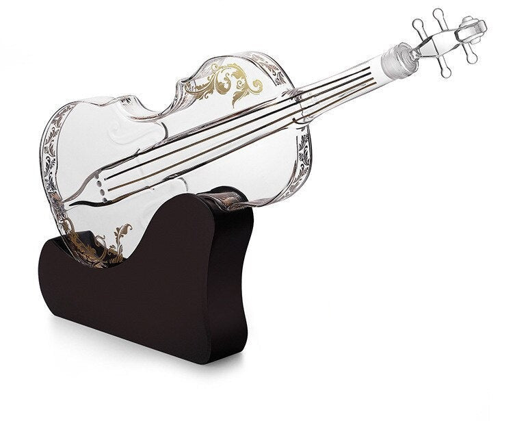 Craft Bottle Violin Glass Decanter Whiskey Set - view 2