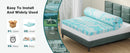 Cooling 2-3 Inch Gel Memory Foam Mattress Topper, iBuyXi.com