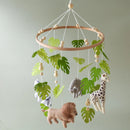 Felt Jungle Animals Baby Crib Mobile