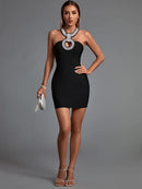 High Quality Black Mini Bodycon Dress, iBuyxi.com