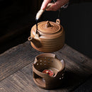 Imitation Firewood Tea Pot Antique Rough Pottery Set, ibuyxi.com