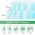 Cooling 2-3 Inch Gel Memory Foam Mattress Topper, iBuyXi.com