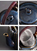 Exquisite Ceramic Teapot Set with Filter and Mug, ibuyxi.com