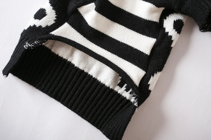 Skull Knitted Pet Sweater