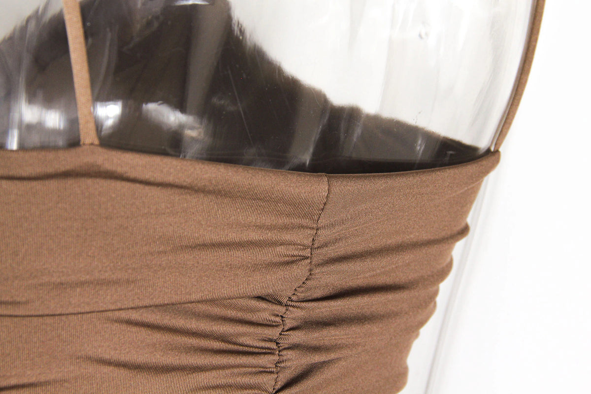 Fairy Shelley V Dress Short Brown Dress, ibuyxi.com