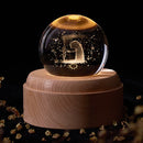 Crystal 3D Universe Ball Night Light with Music Box, ibuyxi.com