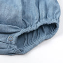 Linen Ruffles Baby Romper