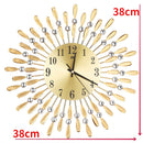 Crystal Sun Modern Silent Wall Clock Home Decor - view 2