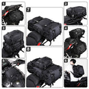 Waterproof Rhino Walk Motorcycle Saddle Backpack, ibuyxi.com