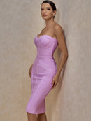 Bandage Bodycon Strapless Dress - photo 6