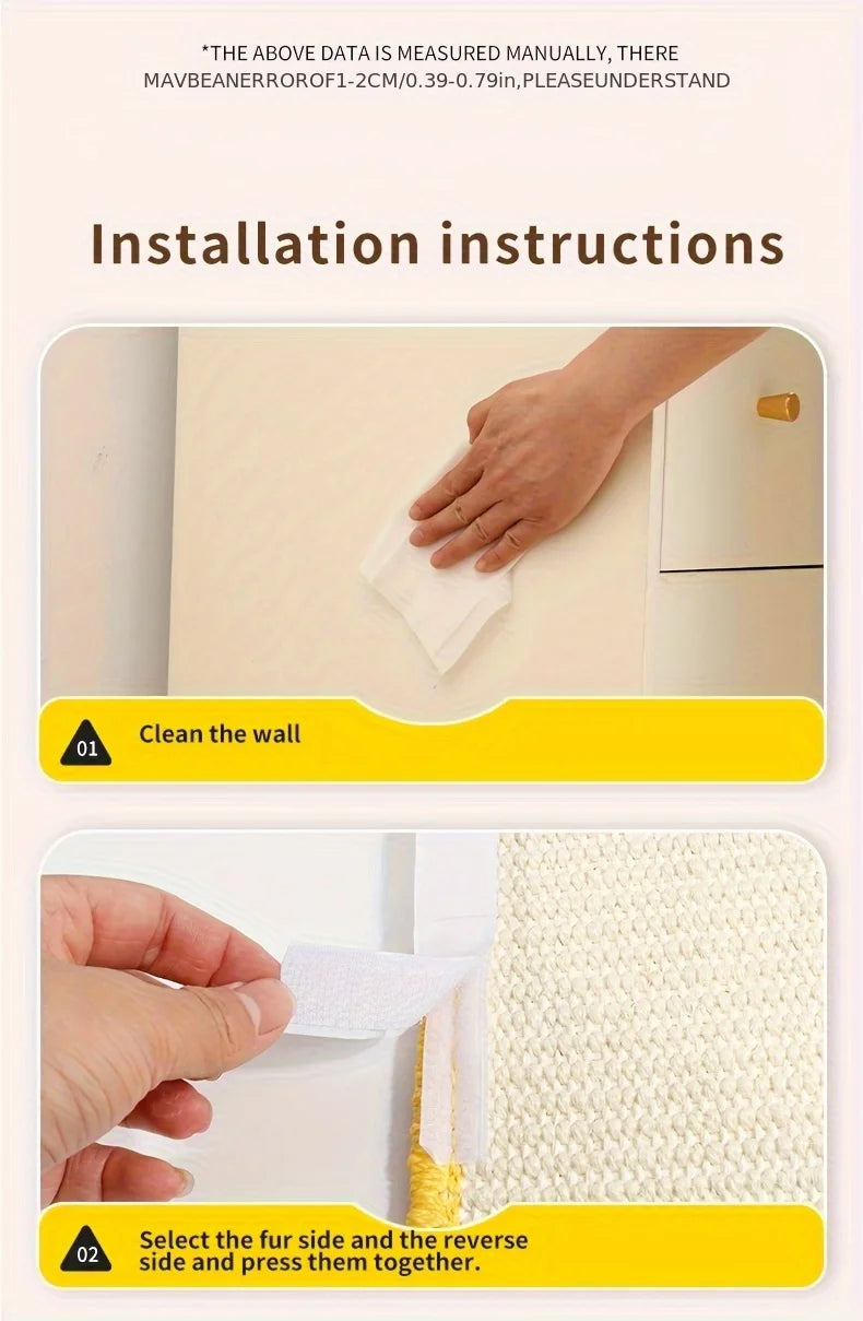 Painting Style Wall Mounted Cat Scratching Mat