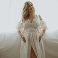 Sheer Boho Chiffon Maternity Dress