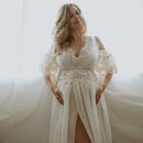 Sheer Boho Chiffon Maternity Dress