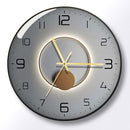Fashion Ultra Thin Black Frame Silent Wall Clock, iBuyXi.com