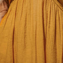 Yellow Ruffled Halter Maxi Dress For Women Sexy V-neck Backless Loose Holiday Beach A-line Dress 2023 Summer Female Sundress, ibuyxi.com