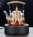 Heat Resistant With Strainer Glass Flower Tea Pot, ibuyxi.com