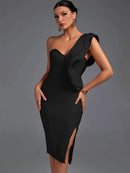 Bandage One-Shoulder Dress - photo 2