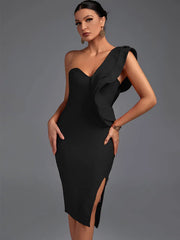 Bandage One-Shoulder Dress - photo 2