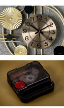 Modern Pointer Gold Metal Art Wall Clock - view 9