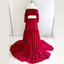 Boho Chiffon Dress For Maternity Photography