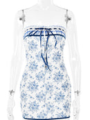 Floral Off Shoulder Printed Stylish Dress - view 6